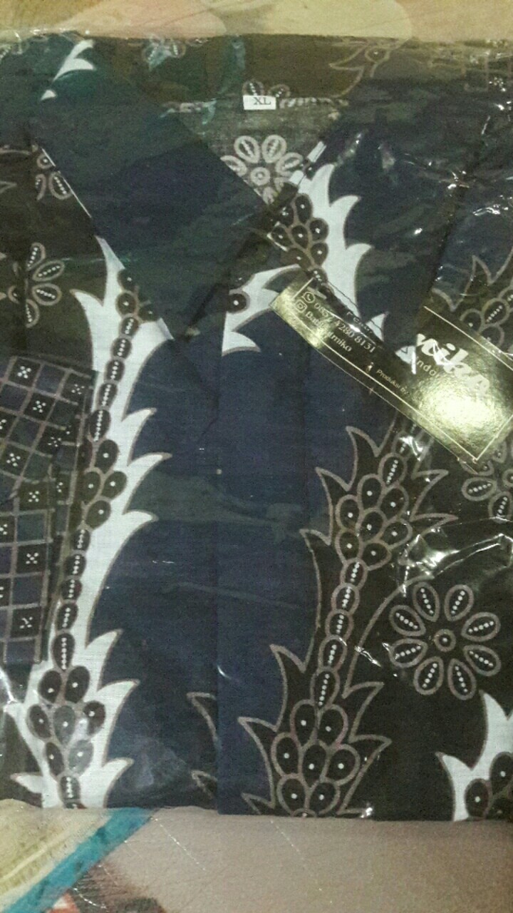Kemeja Batik Lengan Panjang Size M L Xl Xxl Xxxl