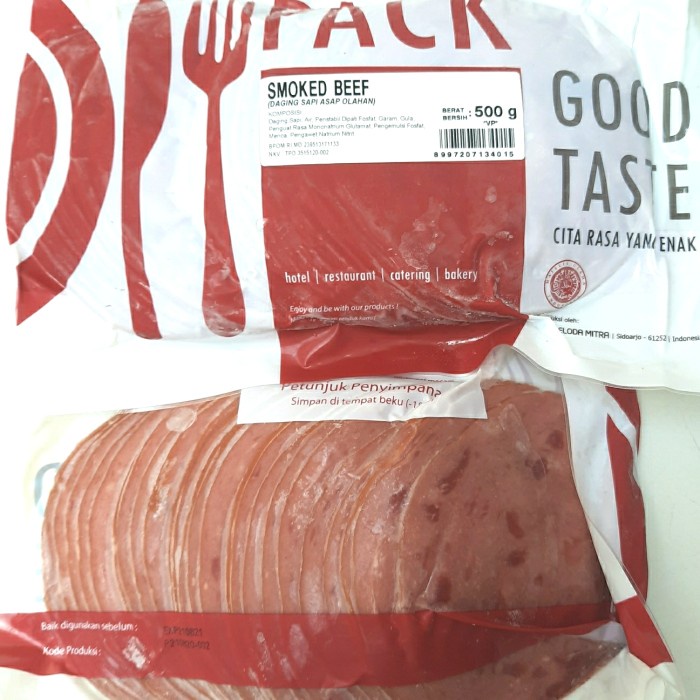 

Daging Asap - Bernardi Smoke Smoked Beef Daging Sapi Asap Bulat Value Pack 500Gr