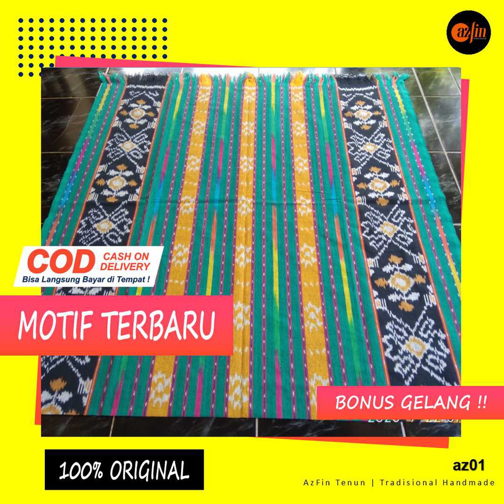 Kain tenun etnik blanket troso jepara polos