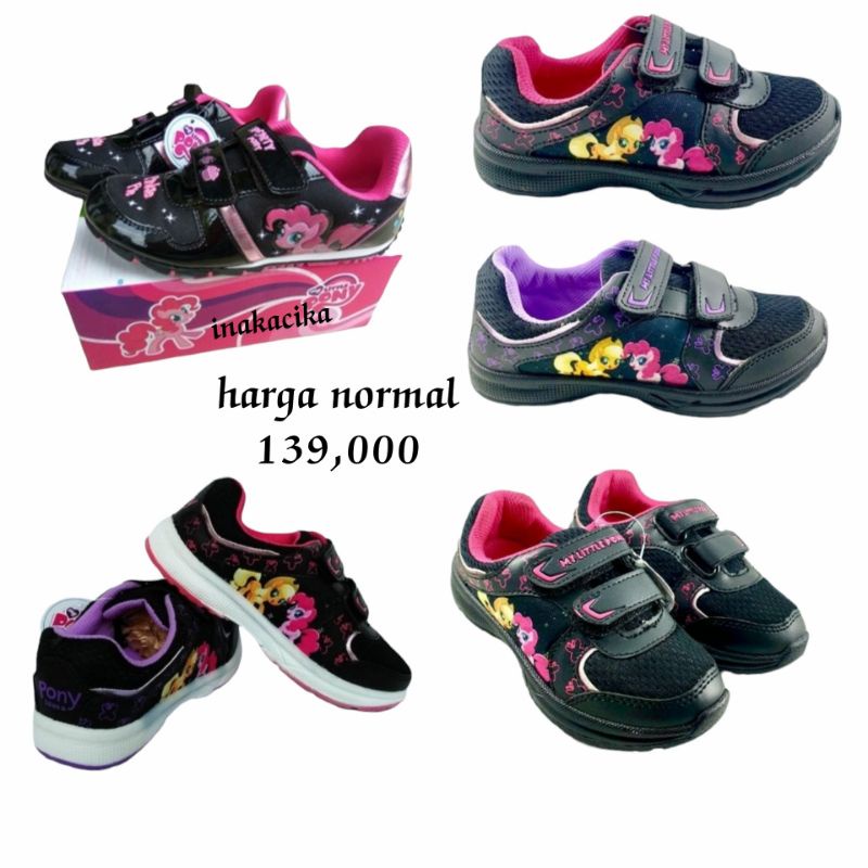 Sepatu sekolah anak perempuan karakter TK