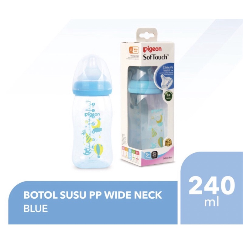 pigeon bottle wideneck motif 240ml