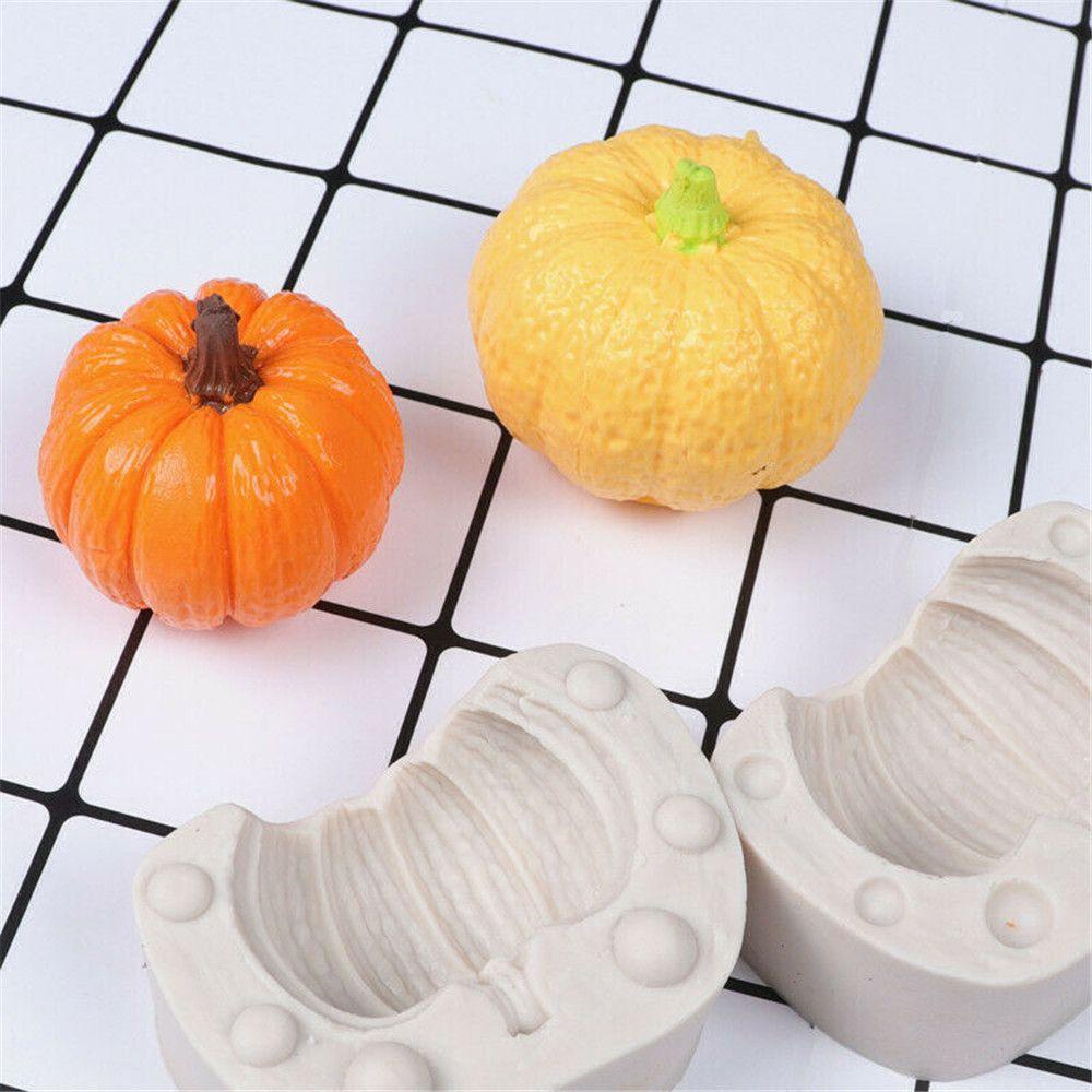 R-flower 3D Pumpkin Mold Pastry Dekorasi Sugarcraft Handmade Cetakan Kue