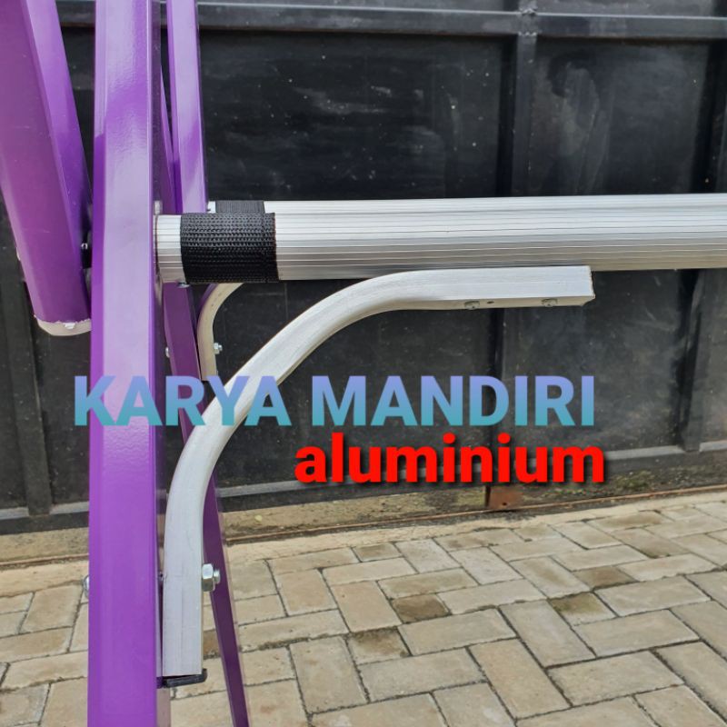 TURBO - Jemuran Baju Super Kokoh / Pakaian / Lipat / Aluminium Warna /180 CM / 1,8 Meter / 1,8 M