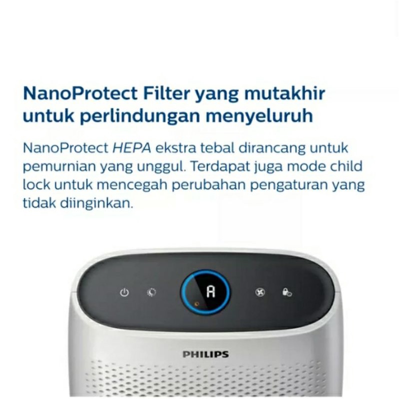 Philips Air Purifier 1000 Series Nano Protect HEPA S3 Filter AC1215/20