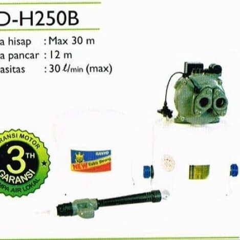 Pompa Air Sanyo Sumur Dalam Otomatis Jet Pump Tipe PDH 250