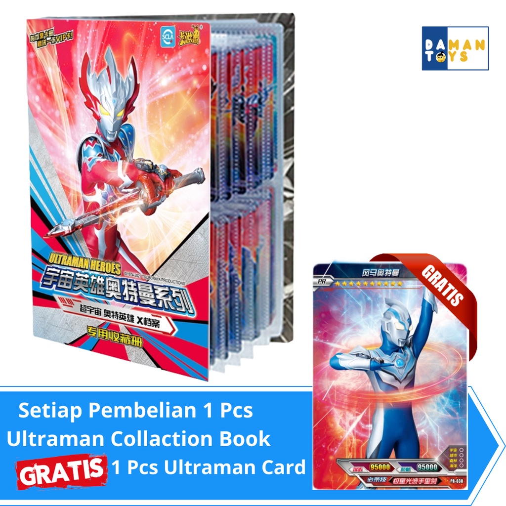 Album Kartu Ultraman Zero/Buku Kolesksi Mainan Kartu Ultraman Z Original Tsuburaya