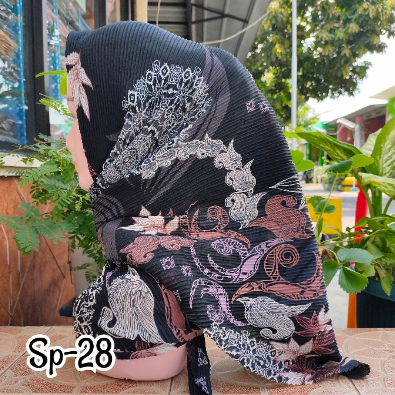SEGIEMPAT PLISKET MOTIF / JILBAB SEGIEMPAT PLISKET / SEGIEMPAT VOAL / SEGI EMPAT PLISKET / VOAL MOTIF / JILBAB PLISKET-Sp-28
