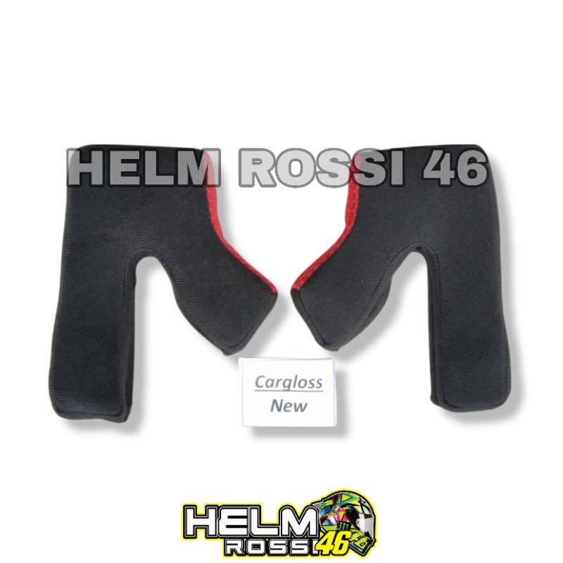 Busa pipi Bantalan Helm Yamaha Vixion Cargloss New Baru Cheek pad Byson size S M L XL XXL