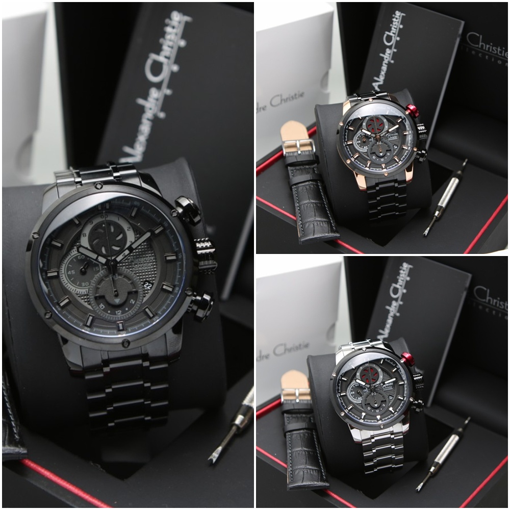 Jam Tangan Pria Alexandre Christie AC 6239 MC Original