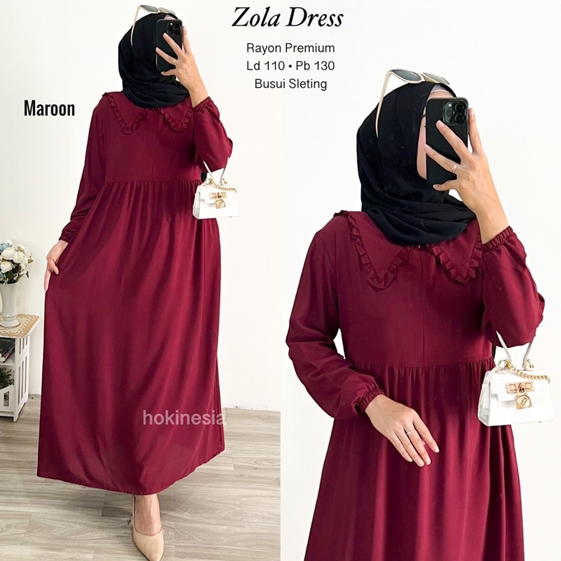 Gamis Rayon Premium / Dress Rayon / Zola Dress