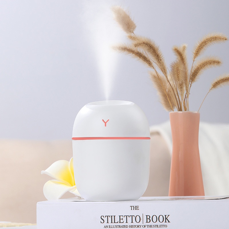 Humidifier Egg Portable Mini Humidifier LED Pelembab Ruangan DIffuser