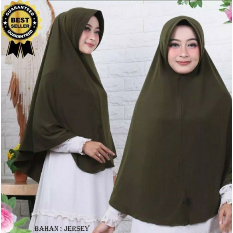 HIJAB OVAL JERSEY KHIMAR PED SIMPEL KERUDUNG INSTAN