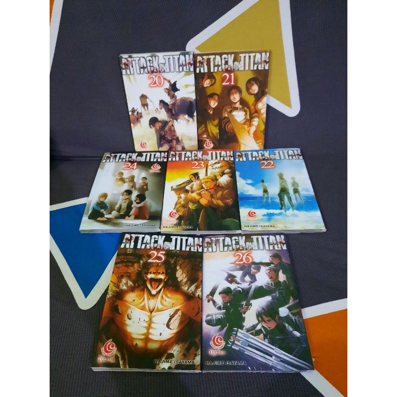 Buku Komik Attack On Titan Cabutan Satuan Lengkap