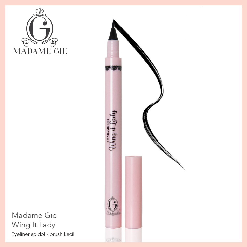 DOMMO - D8041 Madame Gie Wing It Lady - MakeUp Eyeliner Black Waterproof