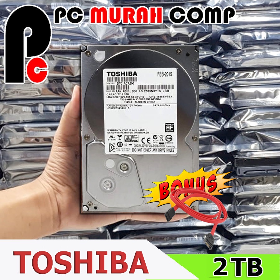 HARDISK INTERNAL PC HDD 2TB 7200RPM TOSHIBA