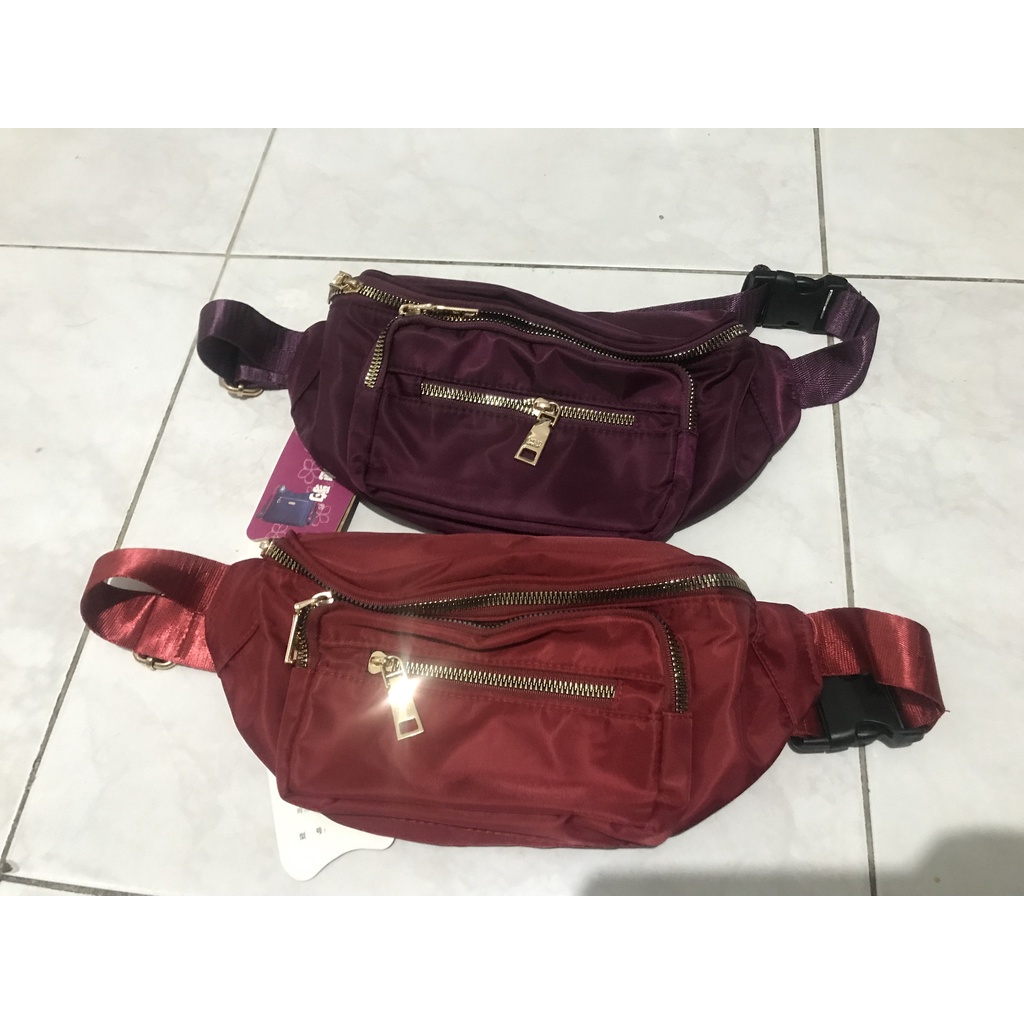 LUCKYMALL Tas Wanita Import Pinggang Selempang Waistbag Waist Bag CHIBAO Mini CB8001 8001 CB0001 0001 Bahan Pa