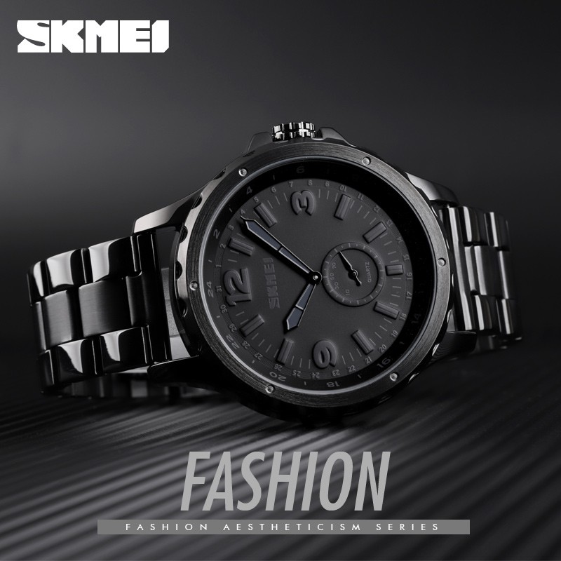 SKMEI 1513 Jam Tangan Pria Analog Tali Stainless WATCHKITE WKOS