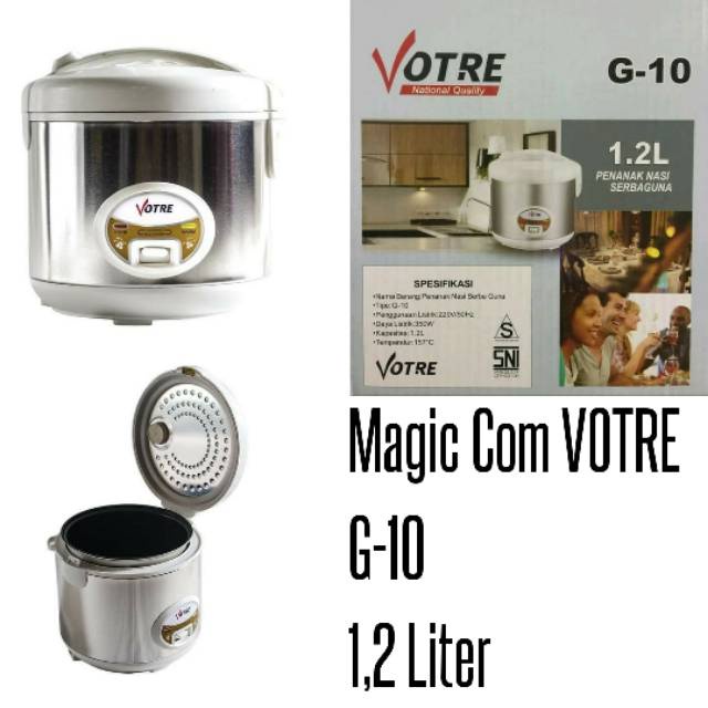 Rice Cooker Votre G10 1.2L / Magic jar / Magic com SNI / PENANAK NASI