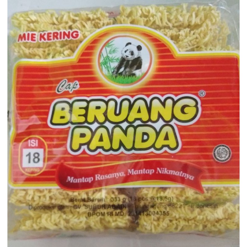 

mie beruang panda 333 gram isi 18 pcsm