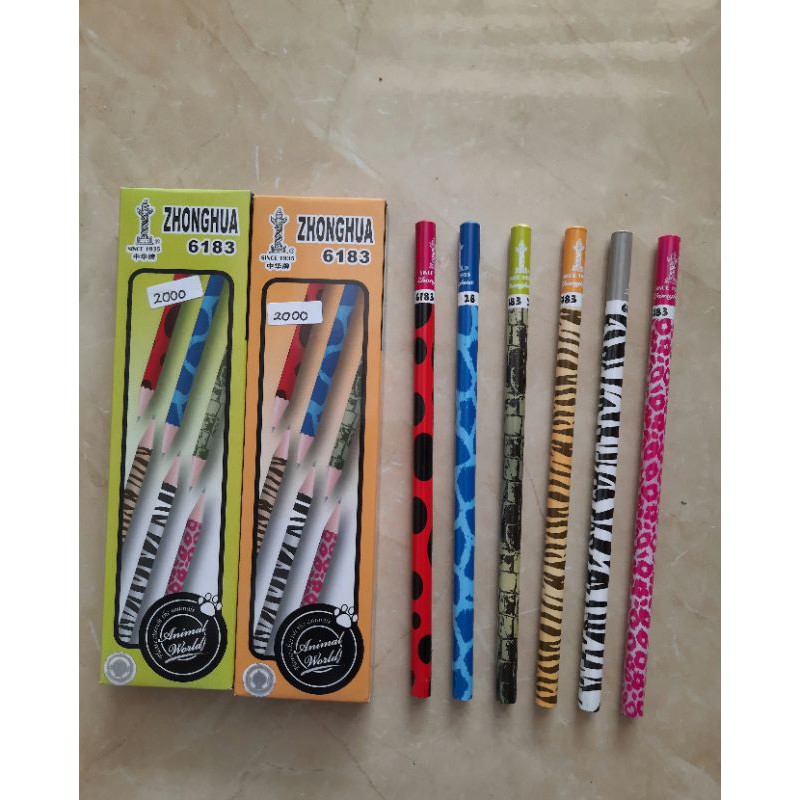 

Pensil 2B Motif Corak Belang Lucu