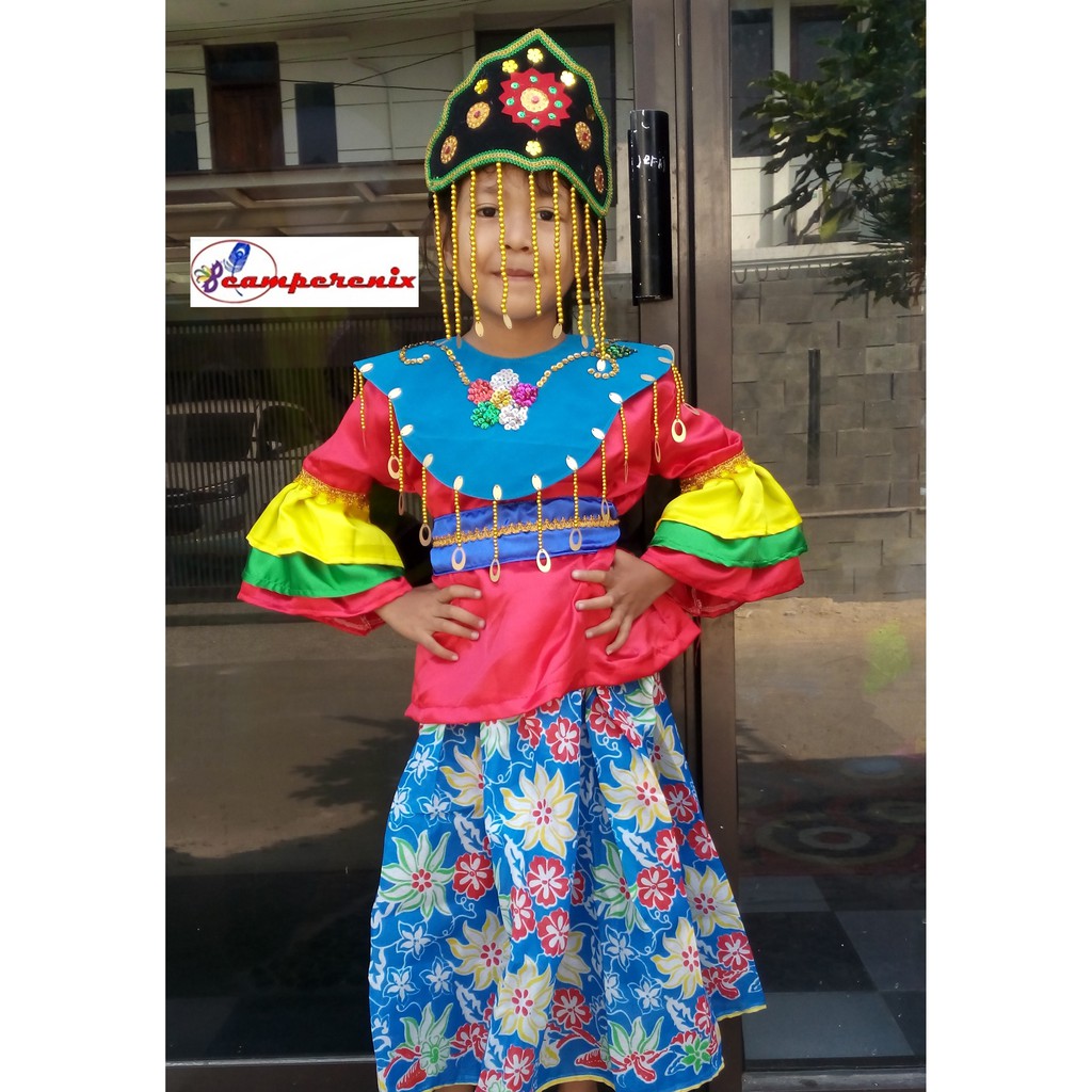 Jual Baju Tari Betawi Kicir2 Anak SD | Adat Karnaval Kostum Tari Anak