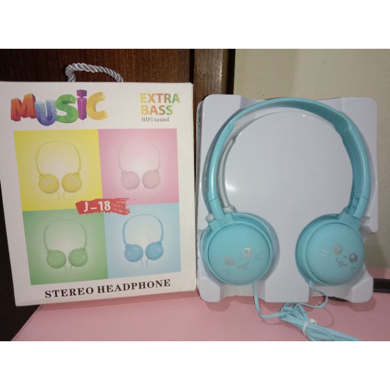 headphone anak2 lucu. headphone gaming kabel