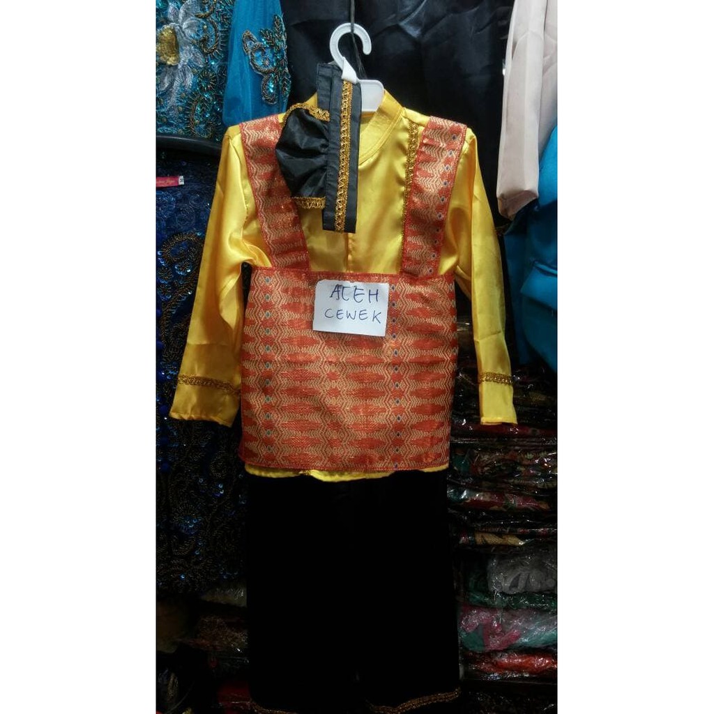 Baju Adat Dayak Banjar Ntt Flores Padang Bangka Aceh Shopee Indonesia