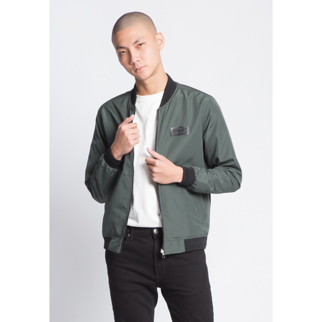 KENT&CREW Jaket Bomber Pria Hijau - C-XDE401-T9
