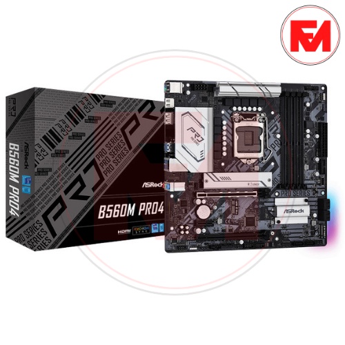 Motherboard Asrock B560M Pro4 (LGA1200, B560, DDR4, USB3.2, SATA3)