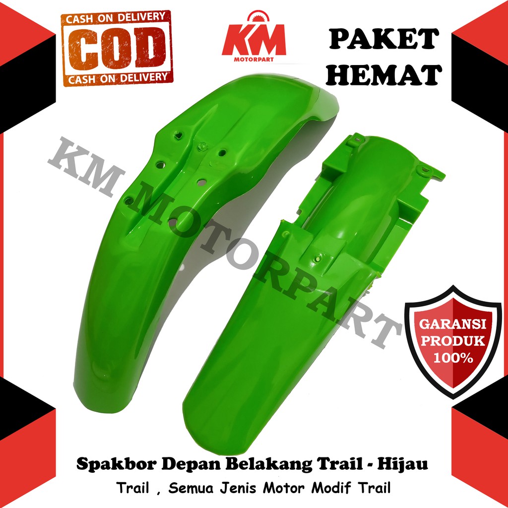 Spakbor Depan Belakang Trail Paket Slebor KLX