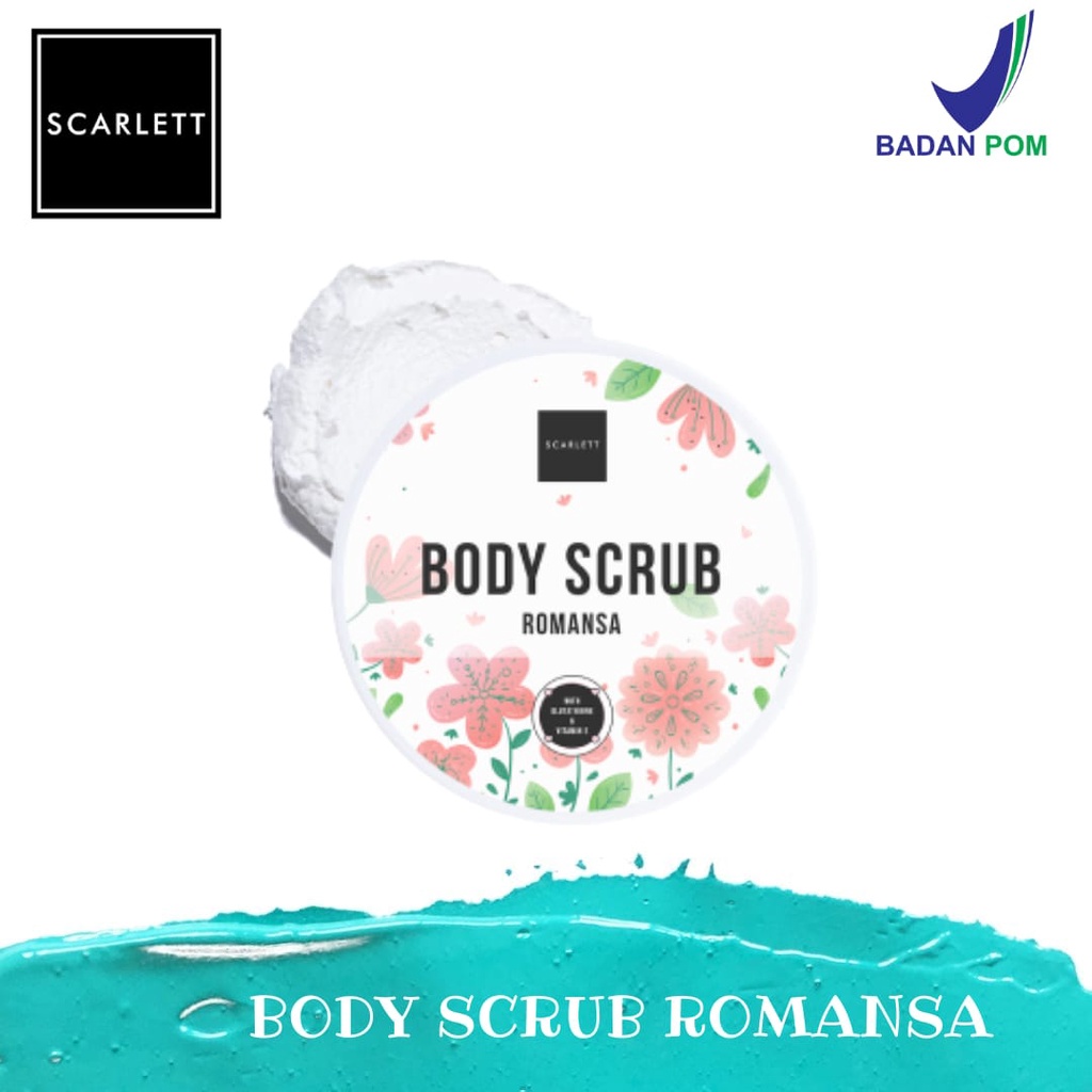 Scarlett Whitening Body Scrub Romansa BODY SCRUB SCARLETT WHITENING - SCARLETT LULUR BADAN ROMANSA