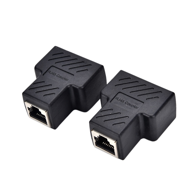 {LUCKID}1 to 2 LAN ethernet Network Cable RJ45 Splitter Plug Adapter Connector