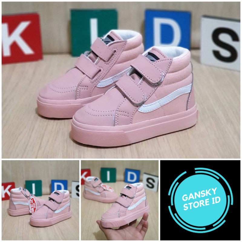 SEPATU ANAK VANS SK8 PINK PREMIUM HIGH QUALITY SEPATU ANAK PINK MURAH