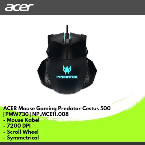 ACER MOUSE GAMING PREDATOR CESTUS 500 [PMW730] NP.MCE11.008 ACER OFFICIAL STORE