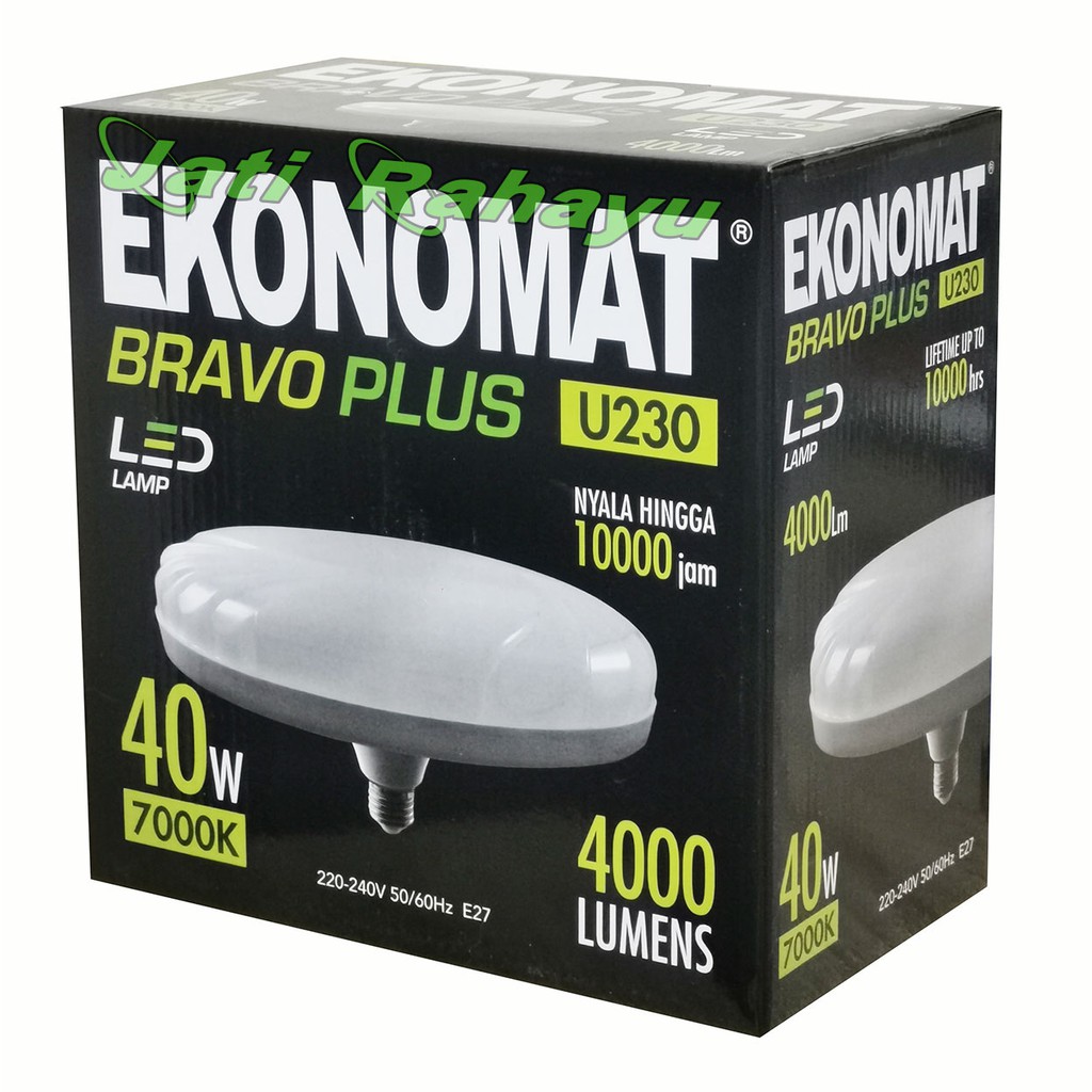 EKONOMAT LAMPU LED BRAVO PLUS 40W 40 Wat PUTIH