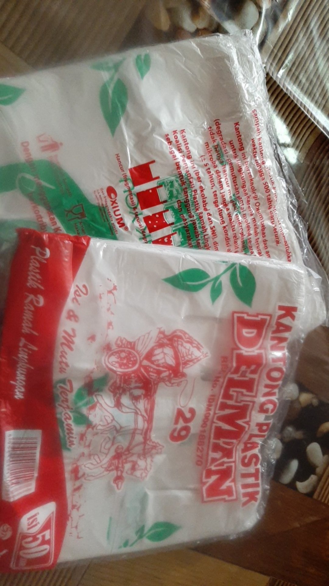 Isi50pc Hd29 Ramah Lingkungan Kantong Plastik Kresek Go Green Save Our Cinta Sayang Jaga Planet Bumi