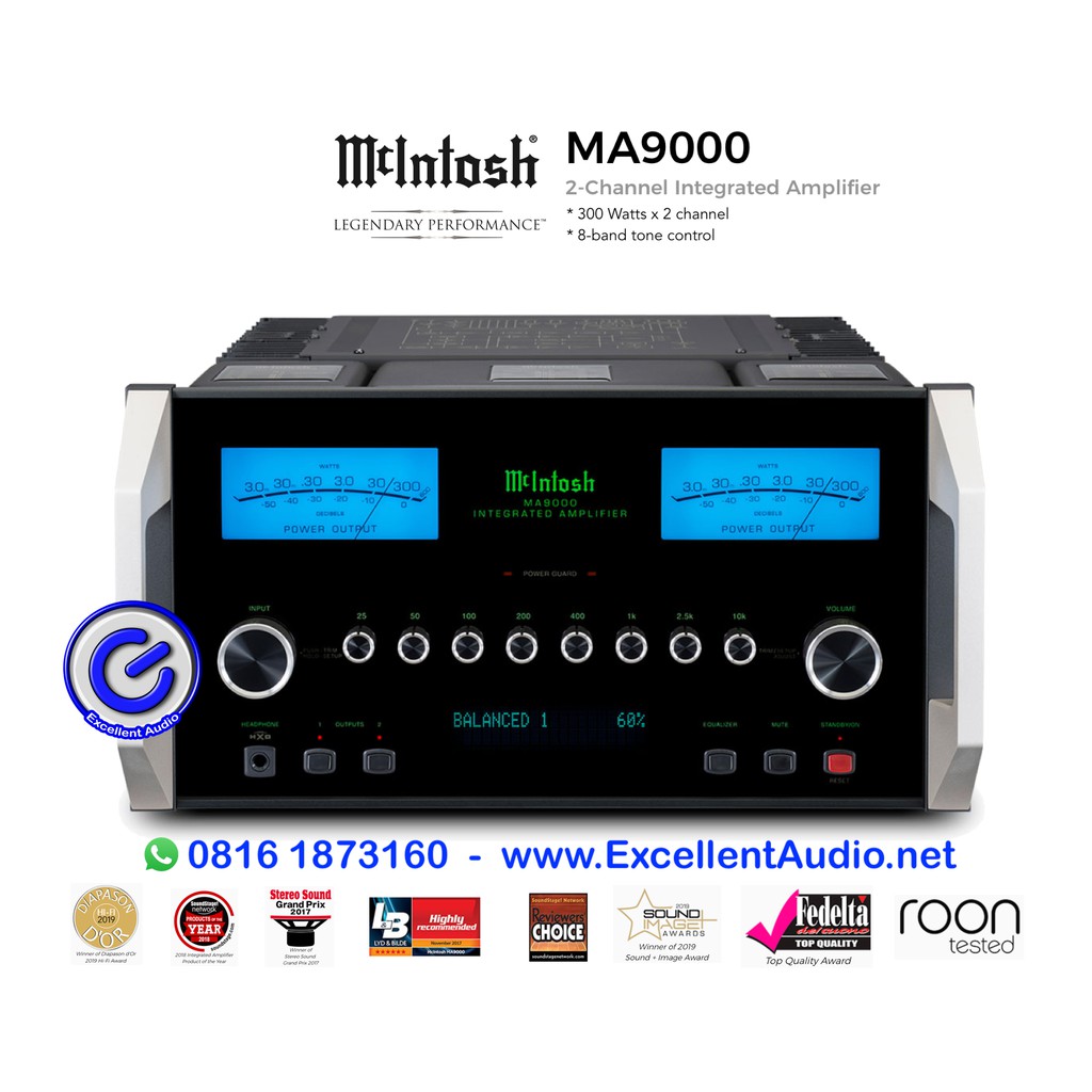 McIntosh MA9000 Audiophile integrated stereo amplifier