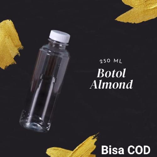 

Botol Almond 250ML Botol Jus (100pcs) Botol Plastik + Packing dus