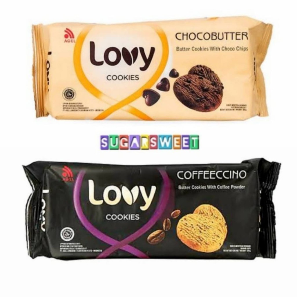 

Biskuit Lovy Cookies Family Pack All Varian Chocobutter / Coffeeccino 80 Gram