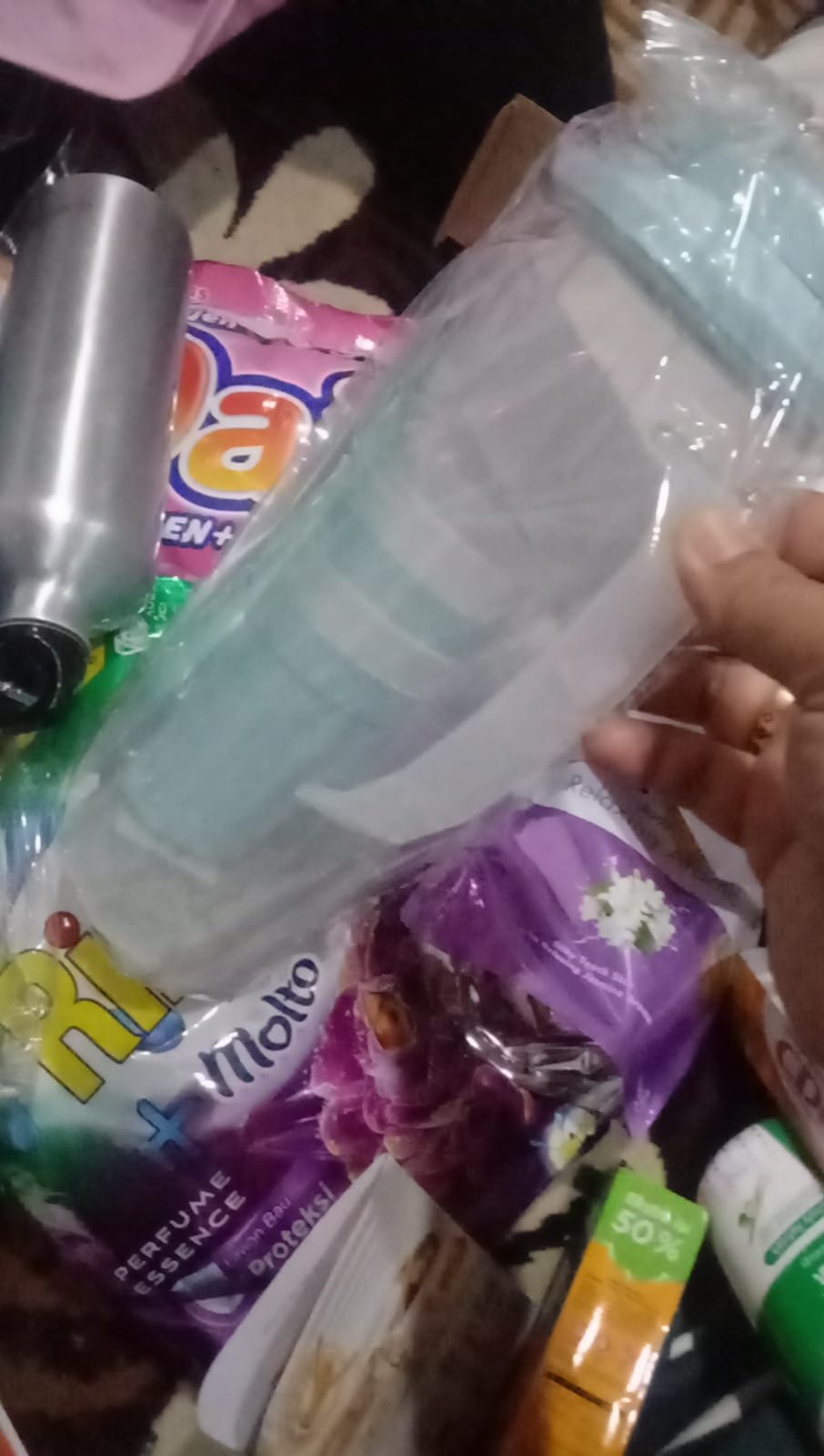 Ecentio 5 In 1 2l Teko Jus Air Teh Kopi Wadah Plastik Dengan 4 Cangkir 280ml/ Water Jug Bpa Free