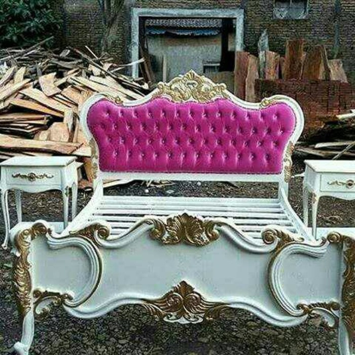 Tempat tidur mewah, tempat tidur ukiran, dipan mewah ukiran, dipan