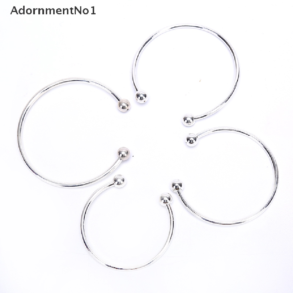 [AdornmentNo1] Fashion Silver Bracelet Women Base Bangle DIY Opening Bare Chain Jewelry Making [new]