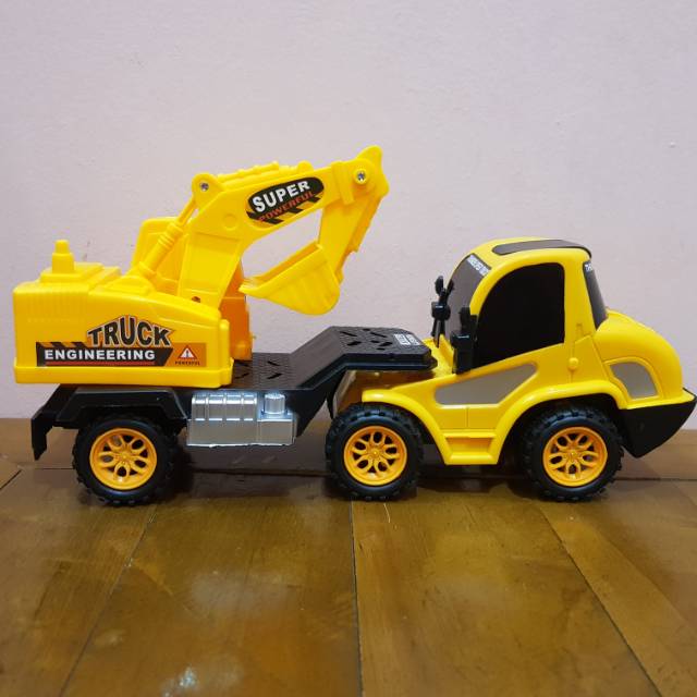 Mainan Mobil Truk Excavator - Mainan Mobil Truk Keruk Excavator