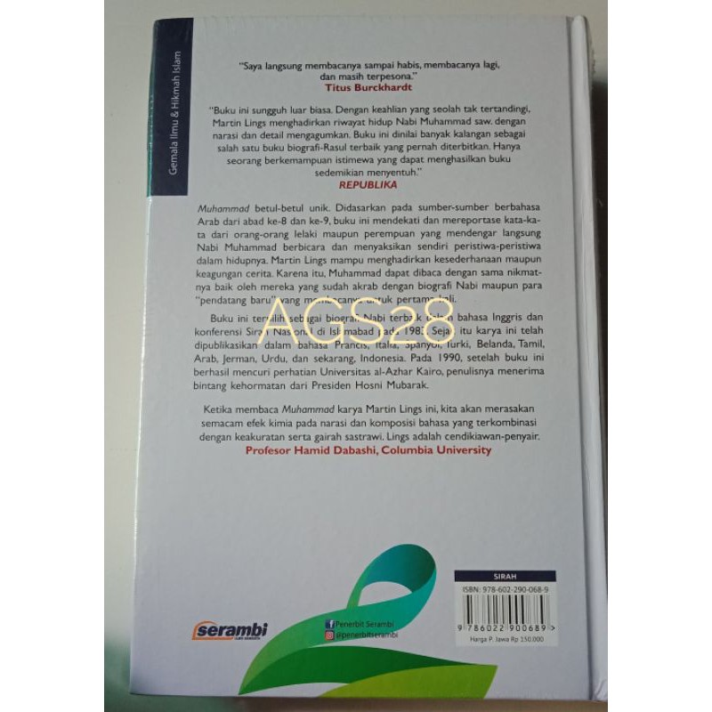Best Seller Muhammad Saw Karya Martin Lings Kisah Hidup Nabi Berdasarkan Sumber Klasik Original Shopee Indonesia