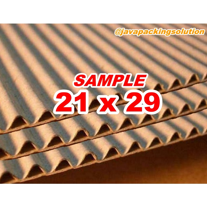 

SAMPLE Kardus Packing Karton Single Face Gelombang B Flote Paling Murah