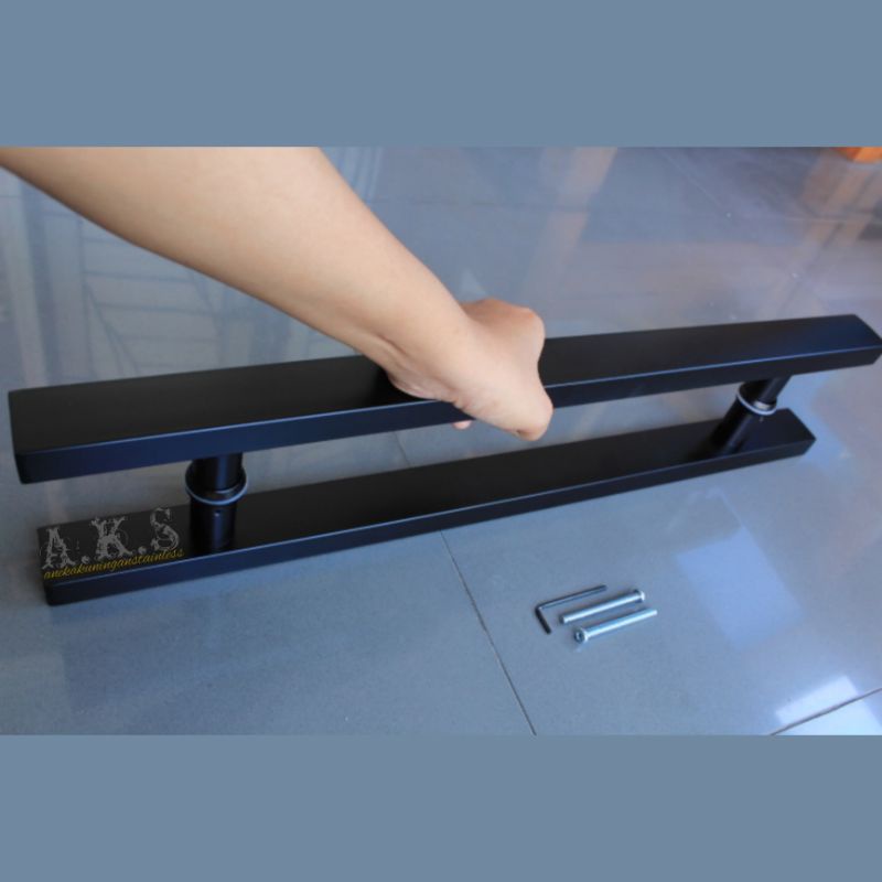 handle pintu rumah 45cm 60cm baut tembus Tarikan gagang pintu stainless pegangan pintu hendel handel pintu kaca minimalis