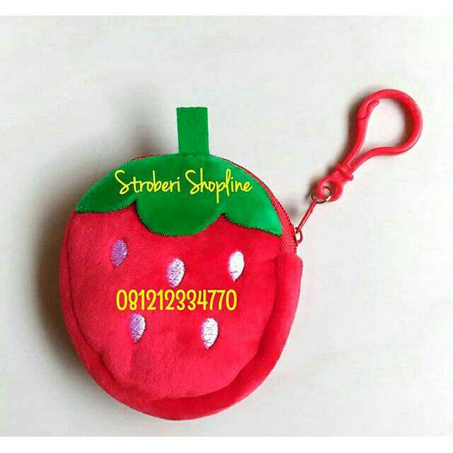 Dompet Koin Strawberry