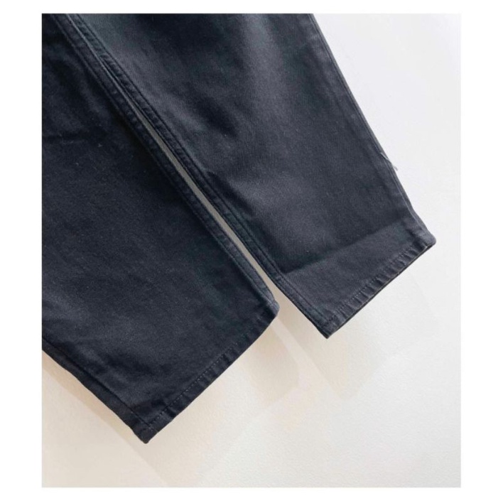 Gu uniqlo black denim pipe retro jeans