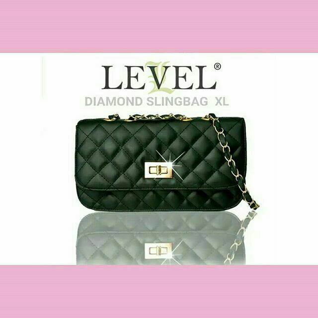 TAS LEVEL DIAMOND BAG SLINGBAG (XL SIZE). HANDBAG IMPORT