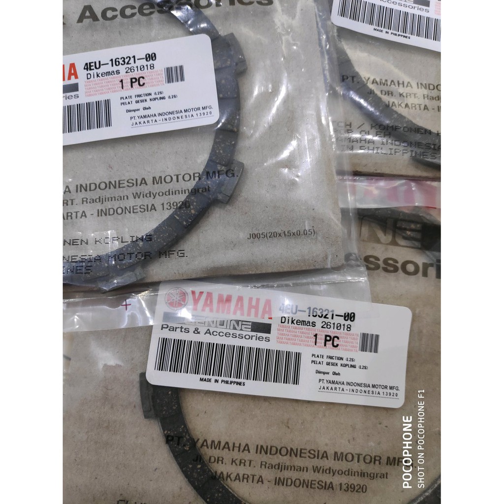 Special Kampas Kopling L2g L2s Ls3 3pcs Asli Ori Yamaha Shopee